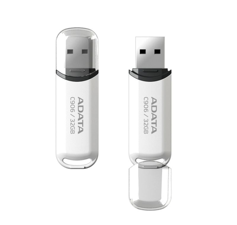 Памет ADATA C906 32GB USB 2.0 White